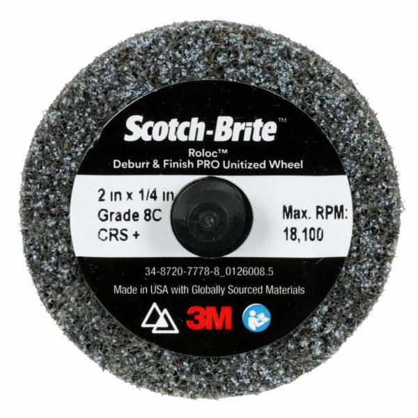 Scotch Brite Roloc Deburr & Finish PRO Unitized Wheel