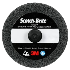 Scotch-Brite Roloc Deburr & Finish PRO Unitized Wheel, DP-UR, 2S Fine, TR, 2 in