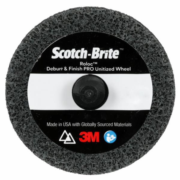 Scotch-Brite Roloc Deburr & Finish PRO Unitized Wheel