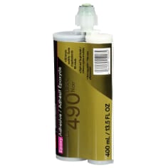A 400 mL cartridge of 3M Scotch-Weld Epoxy Adhesive DP490.
