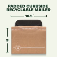 Scotch™ Curbside Recyclable Padded Mailer CR-2-1-1, 10.5 in x 9 in (266 mm x 228 mm), Size 2