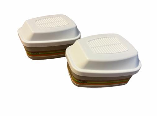 3M™ Gas, Vapor and Particulate Filter A2B2E2K2HgP3 + Formaldehyde Filter 6099
