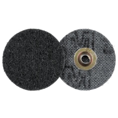 A Scotch-Brite Roloc Surface Conditioning Disc, SC-DM, SiC Super Fine, TSM, 2 in