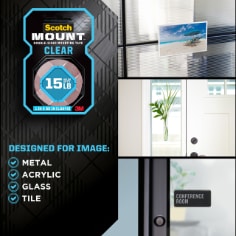 Scotch™ clear tape mounting 1RL surfaces 2024