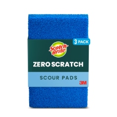 Scotch-Brite Zero Scratch Scour Pads, 3 Pack, Main Image