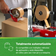 Totalmente automatizable: Compatible con múltiples métodos de aplicación y está disponible en rollos para uso manual o a máquina