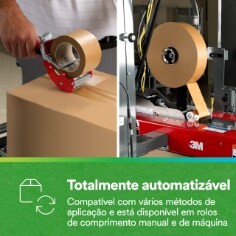 Totalmente automatizável: Compatível com vários métodos de aplicação e está disponível em rolos de comprimento manual e de máquina