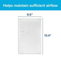 helps maintain sufficient airflow