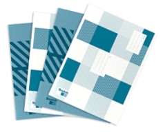 Scotch™ Designer Poly Bubble Mailers, Size 5,, Blue Designs
