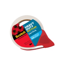 Scotch® Heavy Duty Recycled Packaging Tape 7750S-RD-12GC, 1.88 in x 38.3 yd (48 mm x 35 m)