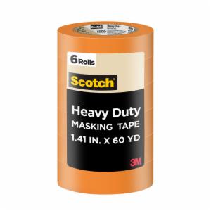 Scotch Heavy Duty Masking Tape 2020+-36AP6, 1.41 in x 60.1 yd (36mm x 55m), 6 rolls/pack image Scotch Heavy Duty Masking Tape 2020+-36AP6, 1.41 in x 60.1 yd (36mm x 55m), 6 rolls/packimage