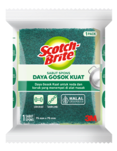 Scotch-Brite™ Tough Clean Scrub Sponge 75 mm x 75 mm