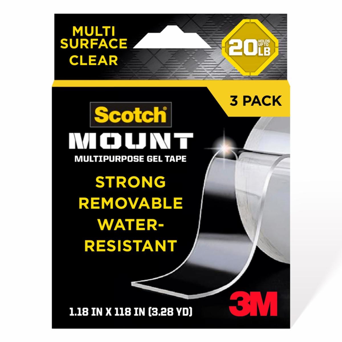 Scotch-Mount Multipurpose Gel Tape 420-3M-3ES