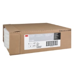 Case of 3M White Super Polish Pad 4100, White, 432 mm x 82 mm, 17 in, 5 ea/Case
