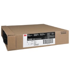 Case of 3M Black Stripper Pad 7200, 455 mm x 82 mm, 18 in, 5 ea/Case