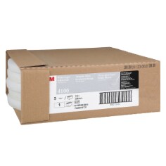 Case of 3M White Super Polish Pad 4100, White, 355 mm x 82 mm, 14 in, 5 ea/Case