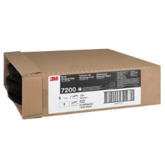 3M™ Black Stripper Pad 7200, 380 mm x 82 mm, 15 in, 5 ea