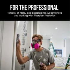 3M™ Odor Particulate Filter 2097. For the professional removal of mold, lead-based paints, woodworking and fiberglass insulation. Enhanced image for ecommerce.