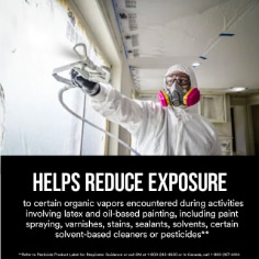 3M™ Particulate cartridge filter, 60923. Helps reduce exposure. Enhanced image for ecommerce.