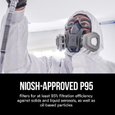3M™ Particulate Filter, 5P71. NIOSH - Approved P95 filters for at least 95% of filtration. Enhanced image for ecommerce.