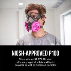 3M™ Particulate Filter 2091, NIOSH-Approved P100. Enhanced image for ecommerce.
