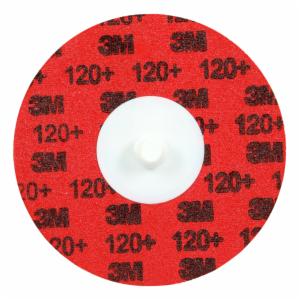 3M™ Roloc Durable Edge Disc 767F, 120+ YF-weight, TR, Maroon, 2 in, Die R150S, 50/Carton, 200 ea/Caseimage
