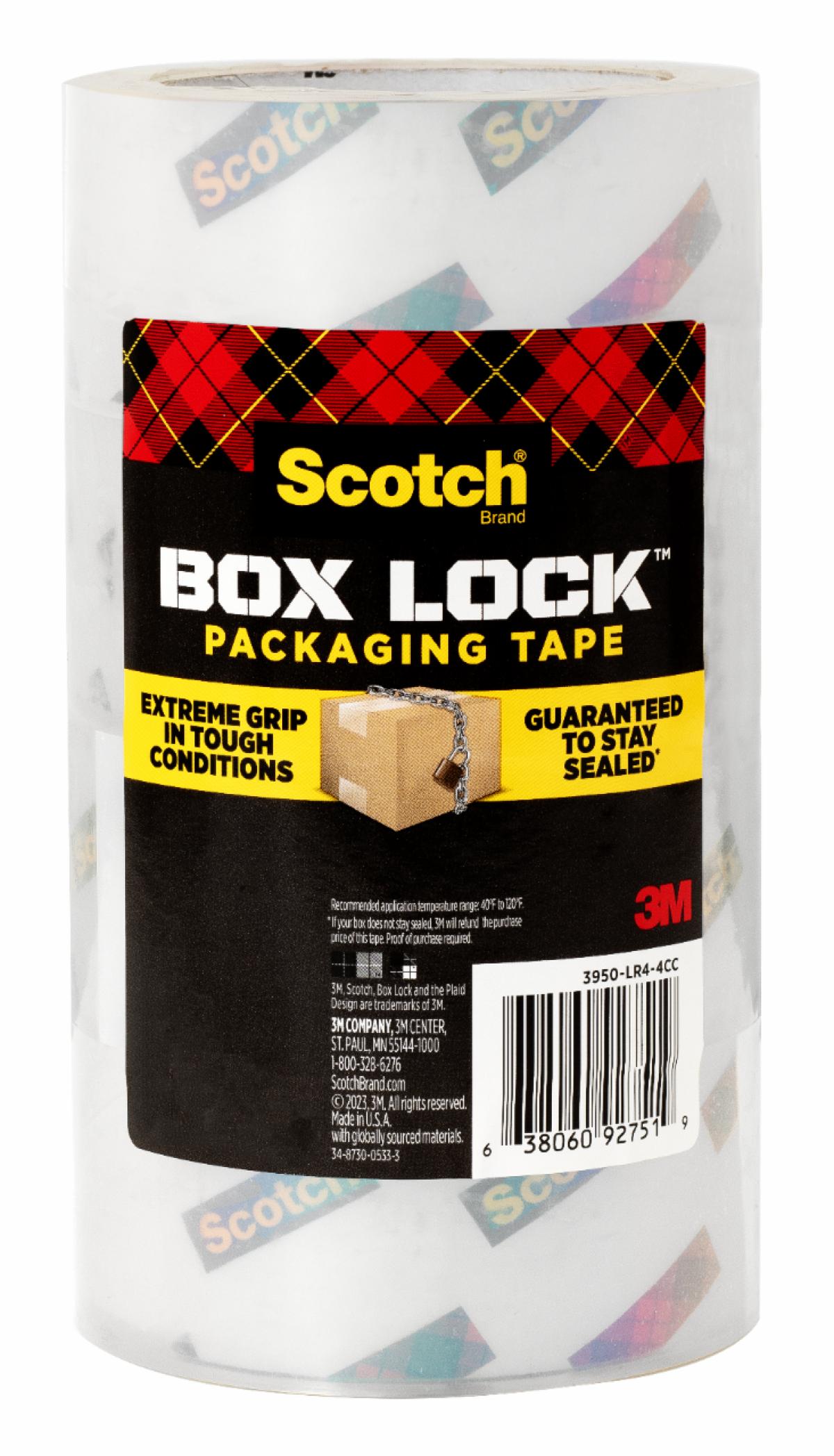 Scotch Box Lock Shipping Tape 3950-LR4-4CC