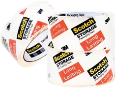 Scotch® Long Lasting Storage Packaging Tape 3650-3, 1.88 in x 54.6 yd (48 mm x 50 m)