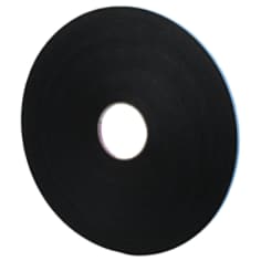 3M Venture Tape Double Sided Polyethylene Foam Glazing Tape VG1216, Black, 1/4 in x 150 ft, 62 mil