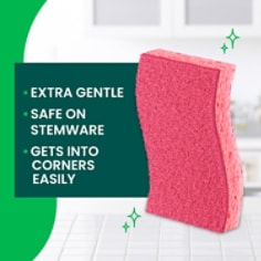 Scotch-Brite® Delicate Clean Scrub Sponge - Product Anatomy, B+ Content