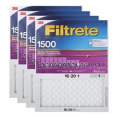 Filtrete Healthy Living Ultra Allergen Filter 2000DC-4C, 16 in x 20 in x 1 in
