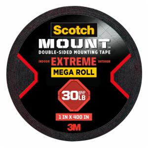 Scotch-Mount Extreme Double-Sided Mounting Tape Mega Roll 414H-LONG-DC, 1 In X 400 In (2,54 Cm X 10,1 M) image Scotch-Mount Extreme Double-Sided Mounting Tape Mega Roll 414H-LONG-DC, 1 In X 400 In (2,54 Cm X 10,1 M)image