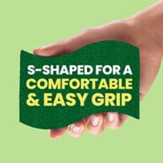 Scotch-Brite Heavy Duty Scrub Sponge, S-Shaped