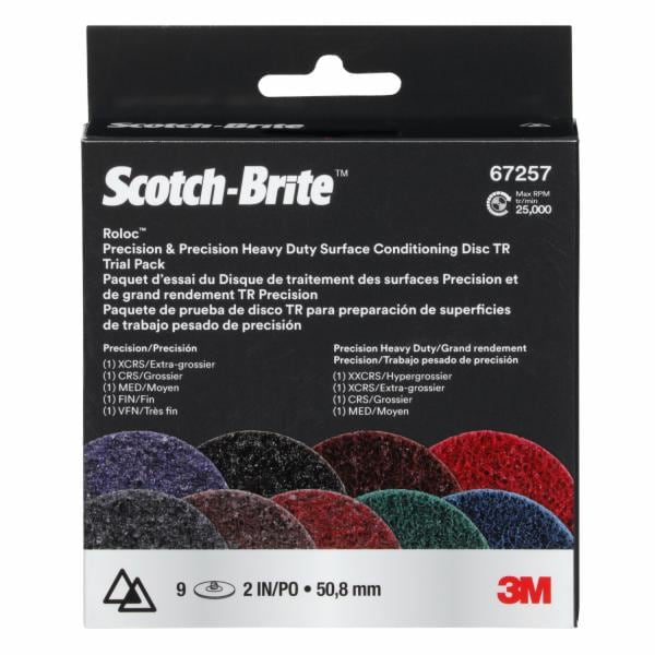 Scotch-Brite Roloc Precision & Precision Heavy Duty SC Disc