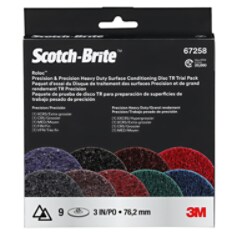 50-Pack 2" 3M Scotch-Brite Roloc TR Precision Surface Conditioning Disc - Fine 89297