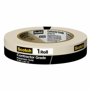 Scotch Contractor Grade Masking Tape 2020-24AP, 0.94 in x 60.1 yd (24mm x 55m) image Scotch Contractor Grade Masking Tape 2020-24AP, 0.94 in x 60.1 yd (24mm x 55m)image