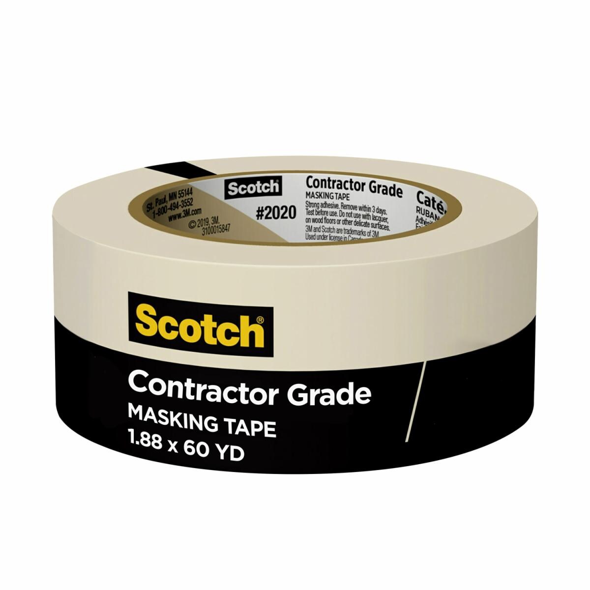 Scotch Contractor Grade Masking Tape 2020-48TR-BK
