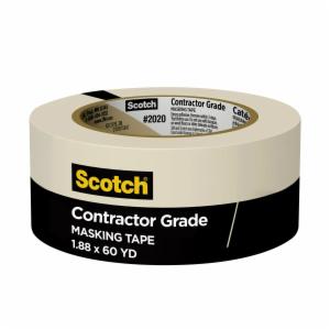 Scotch Contractor Grade Masking Tape 2020-48TR-BK, 1.88 in X 60.1 yd (48 mm x 55 m), BULK image Scotch Contractor Grade Masking Tape 2020-48TR-BK, 1.88 in X 60.1 yd (48 mm x 55 m), BULKimage