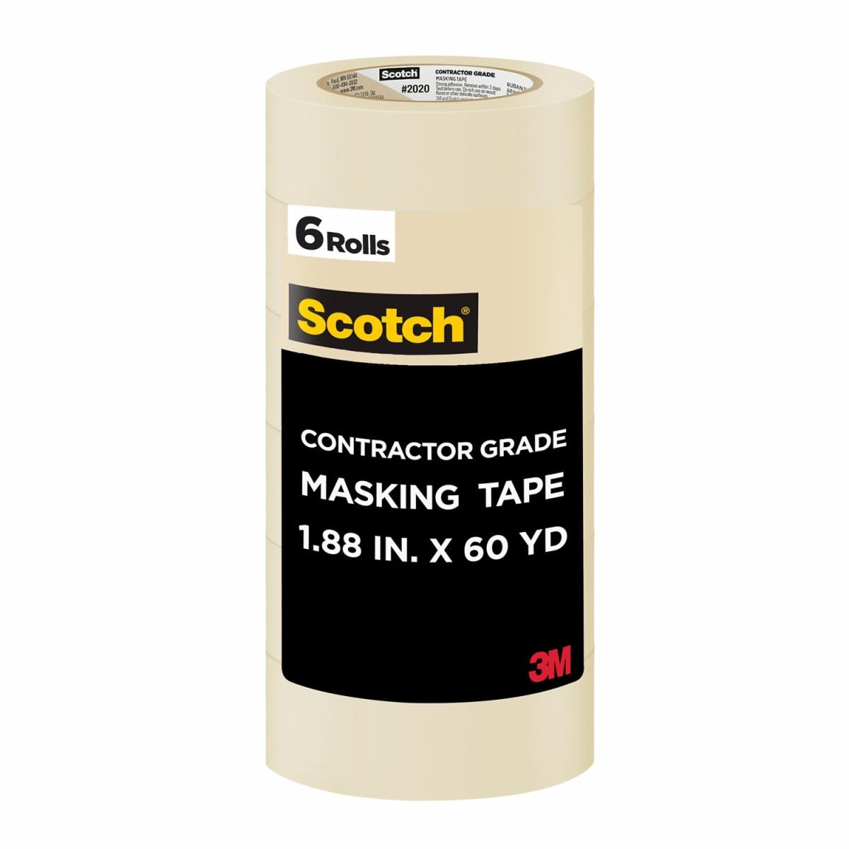 Scotch Contractor Grade Masking Tape 2020-48SP6