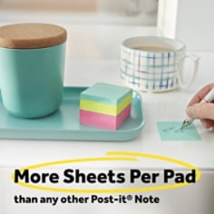 Post-it® Notes Cube 2051-BRT-SR, Brights, 1 7/8 in. x 1 7/8 in., 400 Sheets/Cube, 1 Cube/Pack