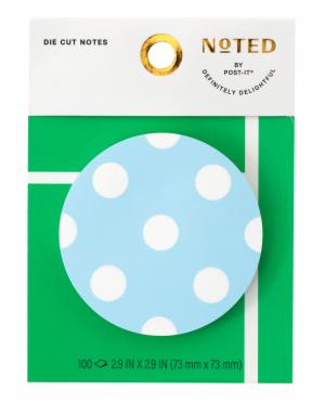 Post-it Die Cut Notes NTDSP25-BALL-2, 2.9 in x 2.9 in (73.6 mm x 73.6 mm), 100 Sheetimage