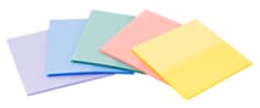 Post-it® Notes 600-5PASTEL, Pastel, 2-7/8 in x 2-7/8 in