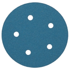 A 3M Blue Abrasive 5 Inch Disc - Grit Grade 80 - 5 Hole