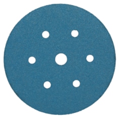 A 3M Blue Abrasive 6 Inch Disc - Grit Grade 80 - 6 Hole