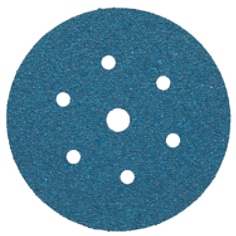 A 3M Blue Abrasive 6 Inch Disc - Grit Grade 36 - 6 Hole