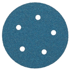 A 3M Blue Abrasive 5 Inch Disc - Grit Grade 40 - 5 Hole