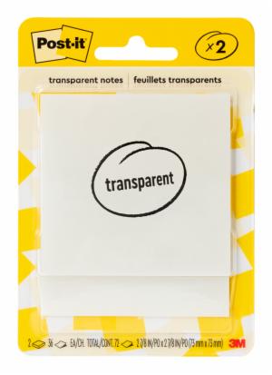 Post-it Transparent Tape 600-2TRSPT, 2 7/8 in x 2 7/8 inimage