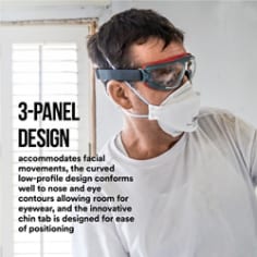 3M™ Safety disposable respirator  9205 B+ image 3  Aura™ Particulate Respirator.