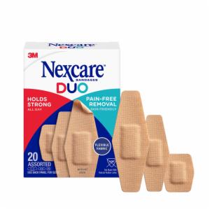 3M™ Nexcare Pain-Free Removal Fabric Bandages DSA-20, Assorted, 20 count image 3M™ Nexcare Pain-Free Removal Fabric Bandages DSA-20, Assorted, 20 countimage