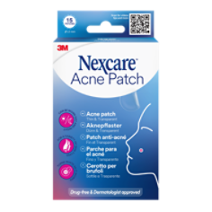 Nexcare Thin and Transparent Acne Patch, 1x15x12 mm CFIP
